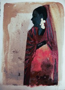Profilo di una donna aggraziata