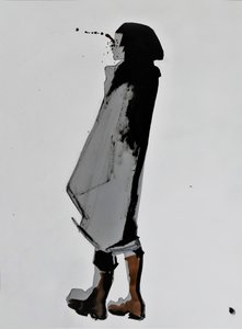 Figura con schizzi d