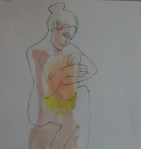 Abbraccio tra madre e figlio