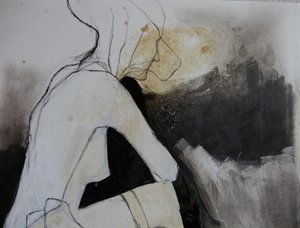 Studio di una figura pensierosa