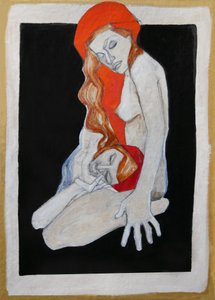 Abbraccio rosso e malinconico da Doris Schmitz