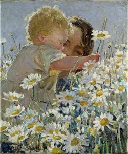 Baby Picking Daisies