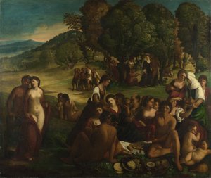 Un Baccanale, c. 1520 da Dosso Dossi