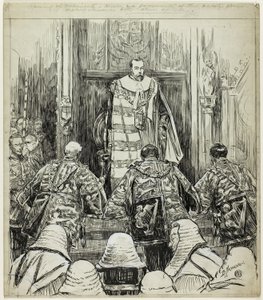 Apertura del Parlamento sotto Edoardo VII da Douglas Macpherson