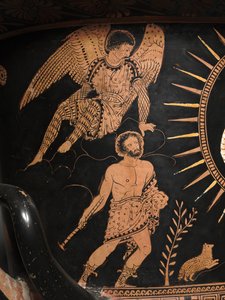 (dettaglio) di una lekythos a figure rosse da Douris