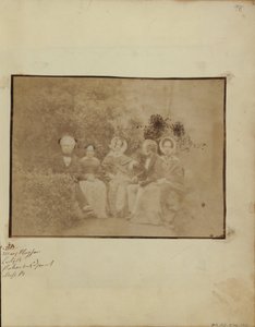 Sir David Brewster con Miss Mary Playfair, Lady Brewster, Mr. Pakenham Edgeworth e Miss Brewster da Dr. John Adamson