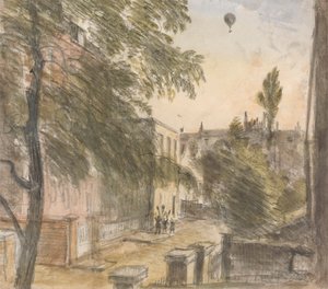 Mongolfiera sopra Holland Street, Kensington, 22 luglio 1835, 19:00 da Dr. William Crotch