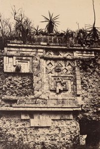 Uxmal, bassorilievo indiano, Palazzo delle Monache (Uxmal, Bas Relief de l