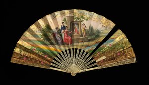 Ventaglio, francese, 1820-30 da Dubois
