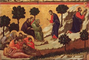 Agonia nel giardino. Pala della Maestà da Duccio di Buoninsegna