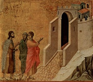 Duccio di Buoninsegna Emaus da Duccio di Buoninsegna