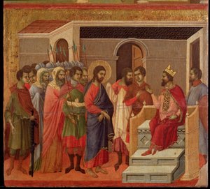Gesù davanti a Erode (Maestà)