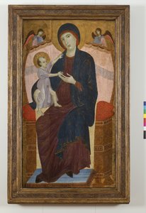 Madonna col Bambino in trono e angeli da Duccio di Buoninsegna