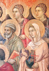 Maestà (dettaglio) da Duccio di Buoninsegna