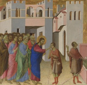 La guarigione del cieco nato, ca 1308-1311 da Duccio di Buoninsegna