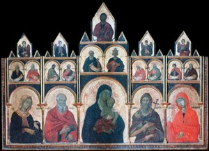 La Santa Vergine con il Bambino Gesù e i Santi da Duccio di Buoninsegna