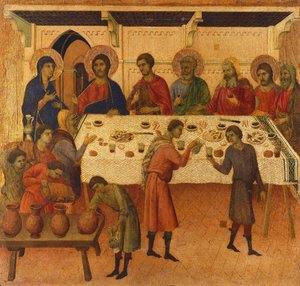 Le Nozze di Cana (dettaglio) da Duccio di Buoninsegna