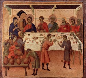 Le nozze di Cana da Duccio di Buoninsegna