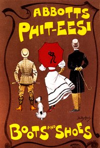 Stivali e scarpe Abbotts Phit-Eesi, c1887-1922 da Dudley Hardy