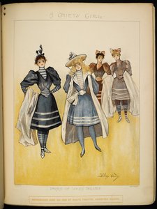 Quattro signore nei loro costumi da bagno sulla spiaggia della Riviera da Dudley Hardy