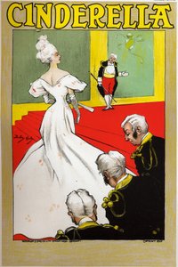 Letteratura. Fiabe. Cenerentola. Poster di Dudley Hardy per uno spettacolo a Londra, Inghilterra, circa 1890 da Dudley Hardy