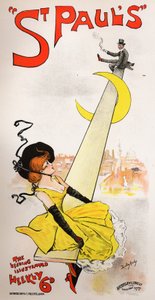 Letteratura. Stampa. Rivista illustrata di Saint Paul. Poster di Dudley Hardy, Inghilterra, c.1890 (poster) da Dudley Hardy
