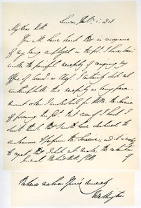 Lettera del Duca di Wellington al Generale Rowland Hill, 1 febbraio 1828 da Duke of Wellington