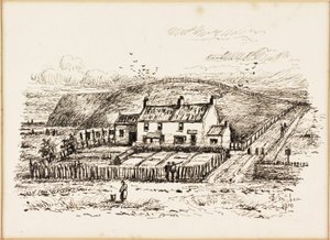 La collina della lavanderia e il cottage di Betty Heron da Duncan F. McLea