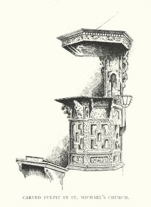 Pulpito Intagliato nella Chiesa di San Michele