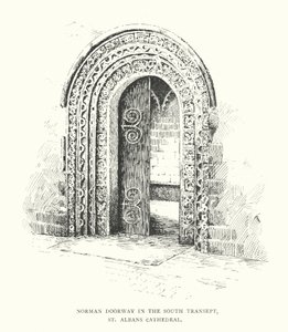 Portale normanno nel transetto sud, Cattedrale di St Albans