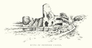 Rovine del castello di Pevensey da Duncan Moul