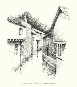 Il fiume Hiz da Bridge Street, Hitchin da Duncan Moul