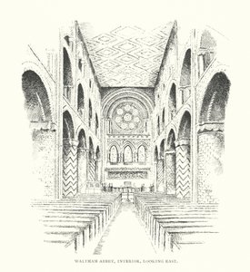 Abbazia di Waltham, interno, vista verso est da Duncan Moul