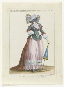 Gallerie des Modes et Costumes Francais, 1787. La Belle Omphale da Dupin