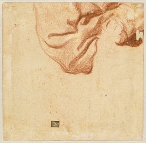 Studio di drappeggio (verso) da Dutch 17th Century