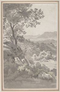 Valle nella campagna italiana da Dutch 19th Century