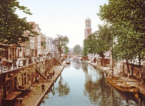 Veduta del Oudegracht a Utrecht da Dutch Photographer