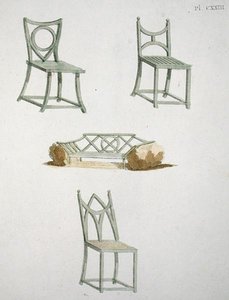 Una collezione di sedili, da 