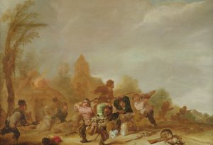 Rissa tra soldati e contadini da Dutch School