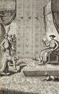 Ambasciatori cinesi a un sovrano indiano, da China Illustrata di Athanasius Kircher (1601-80) 1667 da Dutch School