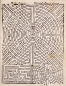 Progetti per labirinti, da Il Giardiniere Olandese di Johann van der Groen, pubblicato 1699