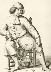 Drenaggio di liquido da un ascesso, da Exercitationes Practicae circa Medendi Methodum di Frederik Dekkers, 1694 da Dutch School