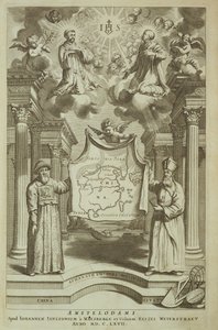 Frontespizio di China Illustrata di Athanasius Kircher (1601-80) 1667 da Dutch School