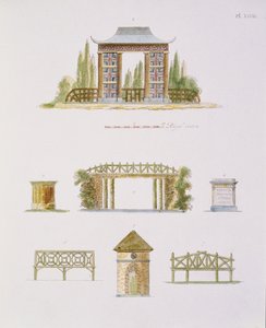 Decorazioni da giardino, da Magazine of Garden Gems, di G. van Laar da Dutch School