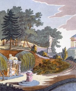 Decorazioni da giardino, da Magazine of Garden Gems di G. van Laar, pubblicato 1802 da Dutch School