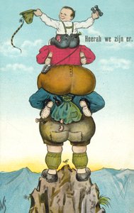 Evviva, ci siamo! (litografia a colori) da Dutch School