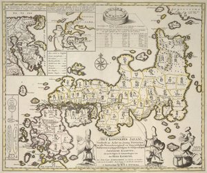 Mappa del Giappone da Dutch School