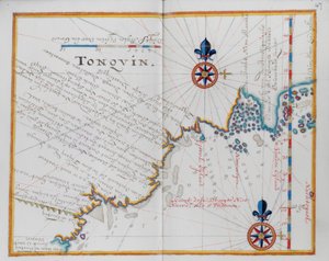 Mappa di Tonchino, Cina da Dutch School