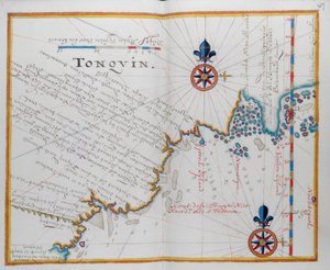 Mappa della costa della Birmania