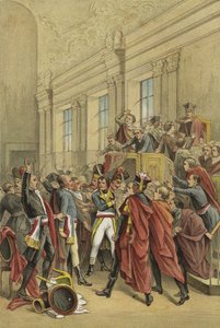 Napoleone che espelle il Consiglio dei Cinquecento dalle sue camere, Colpo di Stato del 18 Brumaio, 1799 da Dutch School